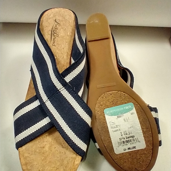 Lucky Brand Miller 2 Platform Wedge Sandals Women's sz 9.5M. - Picture 8 of 10